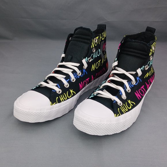 Converse UNTITL3D High Not A Chuck Men's Casual Shoes 173165C Black Sizes 10-12 - Picture 4 of 9